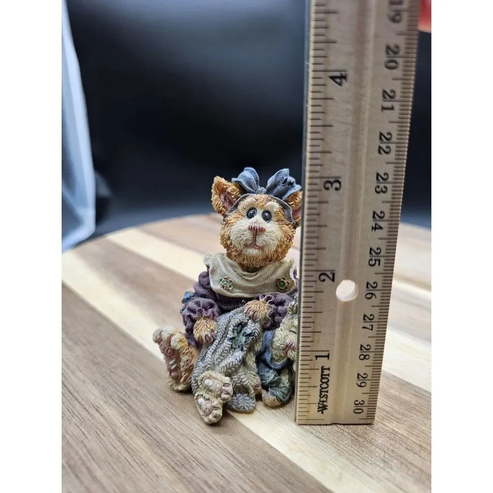 Vtg Boyds Bear Purrstone Collection Maddie Purrkins With Puddytat Figurine‎ Cat